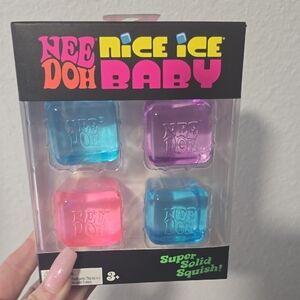 Nice Ice Baby Squishy Ice Cube Toy - Assorted Pink, Blue, Purple